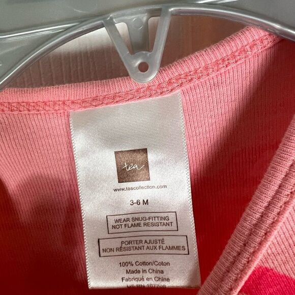 Tea Collection Girls Sleeper Size 3/6m - Picture 2 of 3